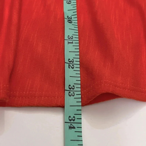 Lanston Sleeveless V Neck Drop Waist Mini Dress Womens XS Orange - Picture 12 of 14